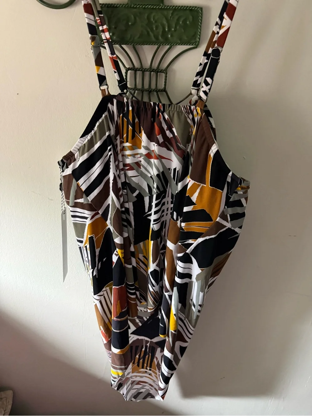 Magicsuit Leaf through Angelika Necklace Tankini Swimsuit Top size 14